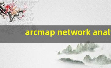 arcmap network analyst